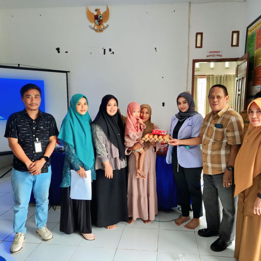 Pemdes Benteng Lompoe Salurkan PMT Stunting Tahap I Tahun 2025